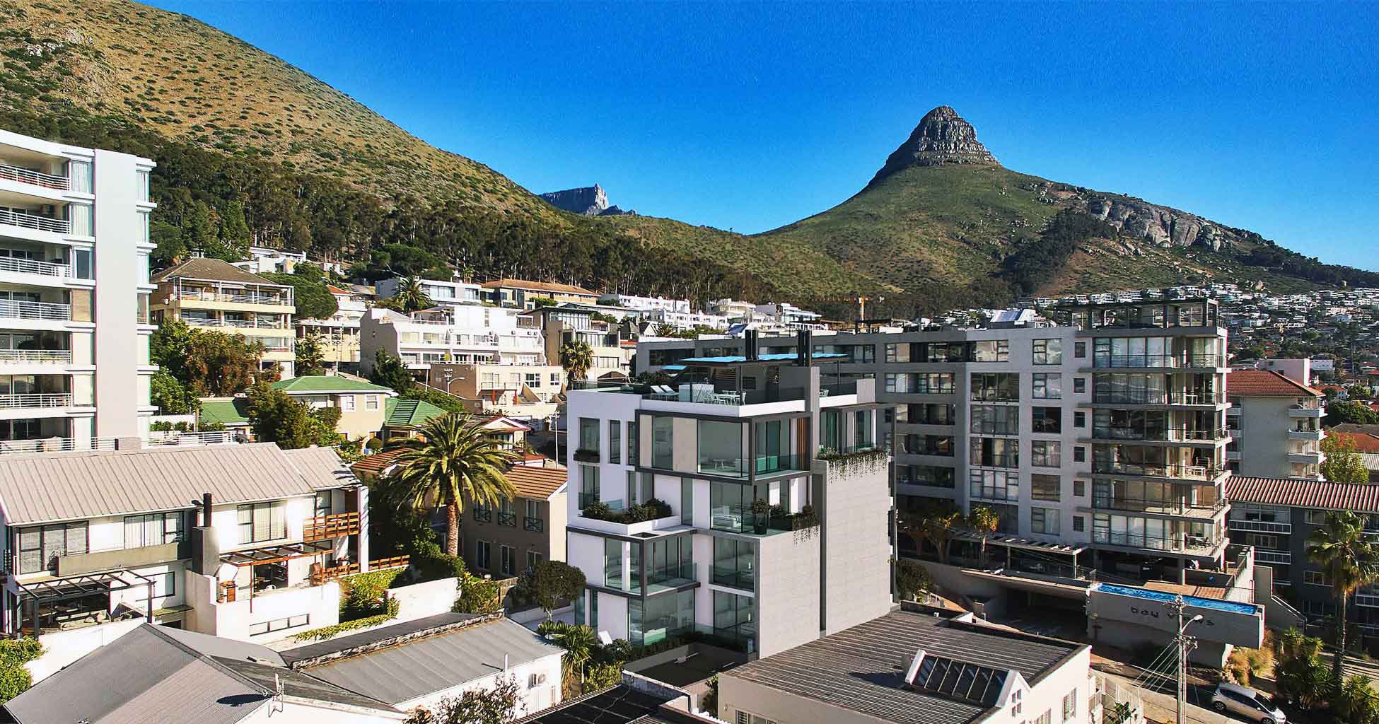View of Lion's head & Table Mountain